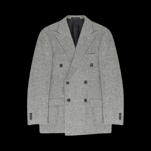 Aimé Leon Dore Donegal Double Breasted Wool Suit Jacket 'Grey'
