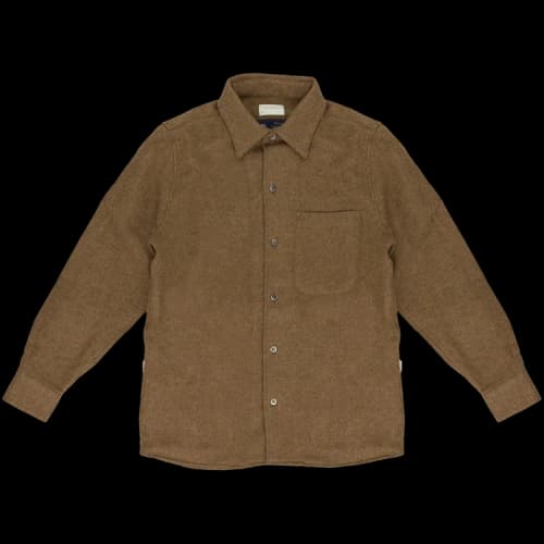Aimé Leon Dore Merino Wool Button Down Shirt 'Brown'