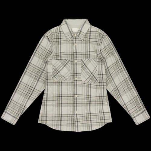 Aimé Leon Dore Plaid Cotton Button-Down Shirt 'Grey Plaid'