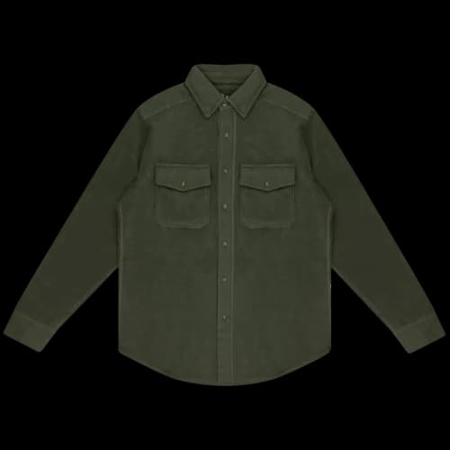 Aimé Leon Dore Fleece Button Down Shirt 'Green'