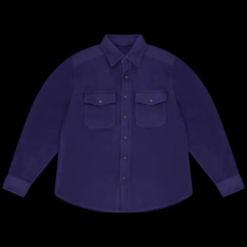 Aimé Leon Dore Fleece Button Down Shirt 'Purple'
