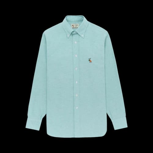 Aimé Leon Dore x Drake's Oxford Shirt 'Green'