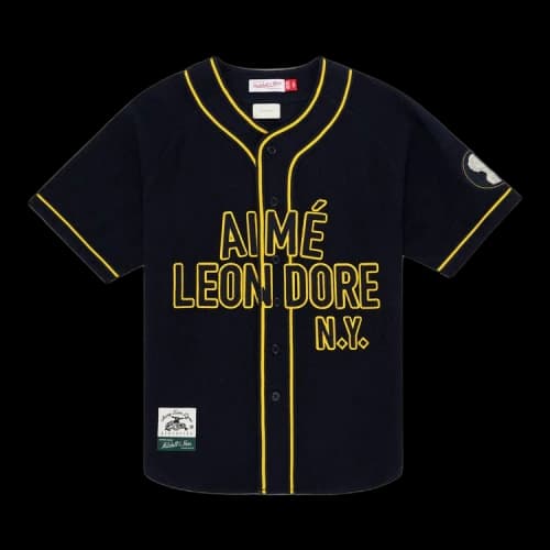 Aimé Leon Dore x Mitchell & Ness Team Baseball Jersey 'Navy'