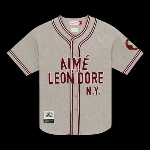 Aimé Leon Dore x Mitchell & Ness Team Baseball Jersey 'Oatmeal'