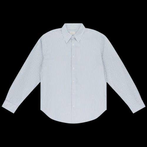 Aimé Leon Dore Striped Poplin Button-Down Shirt 'Blue White Stripe'