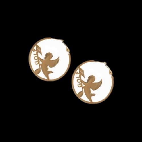 GOLF WANG Angel Note Hoop Earrings 'Gold'