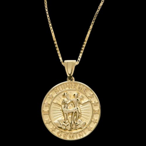 Supreme x Jacob&Co 14K Gold Zodiac Pendant 'Gold - Gemini'