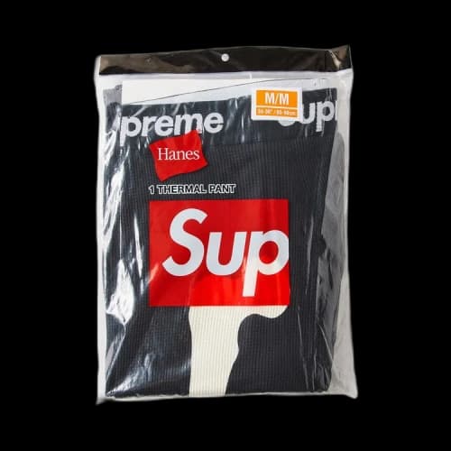 Supreme x Hanes Bones Thermal Pant (1 Pack) 'Black'