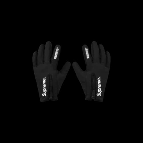 Supreme WINDSTOPPER Zip Gloves 'Black'