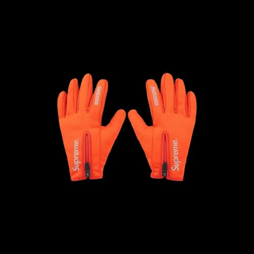 Supreme WINDSTOPPER Zip Gloves 'Orange'