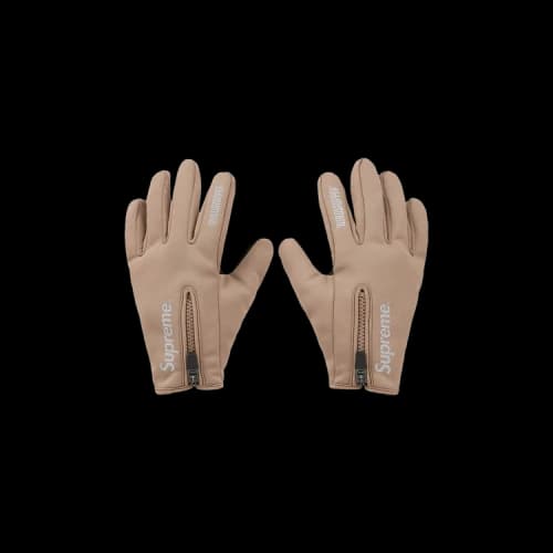 Supreme WINDSTOPPER Zip Gloves 'Taupe'