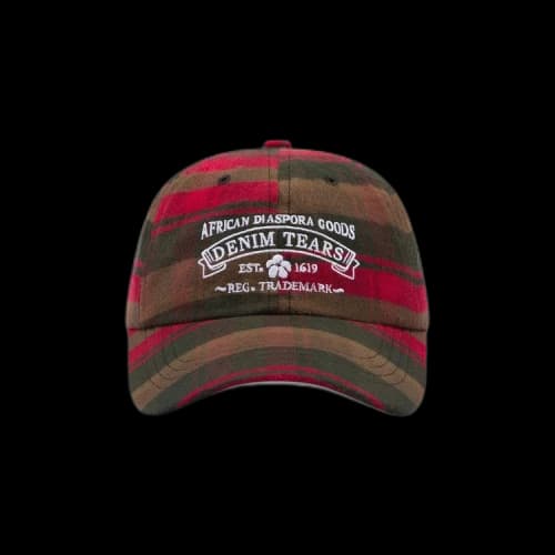 Denim Tears Tartan ADG Cap 'Red Plaid'