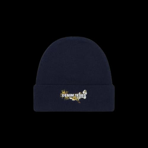 Denim Tears Floral Beanie 'Navy'