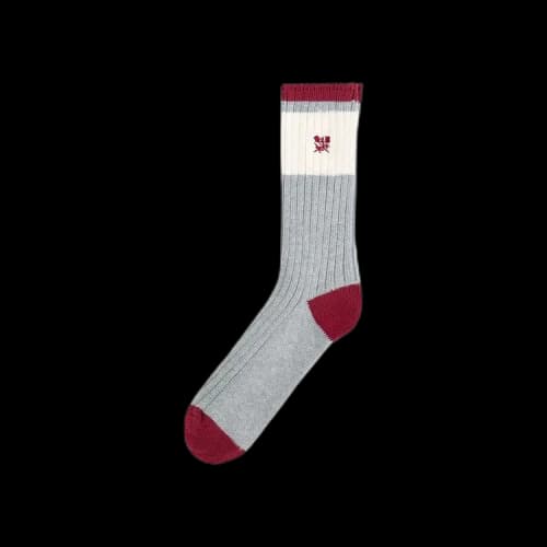Aimé Leon Dore Marled Crest Socks 'Bordeaux'