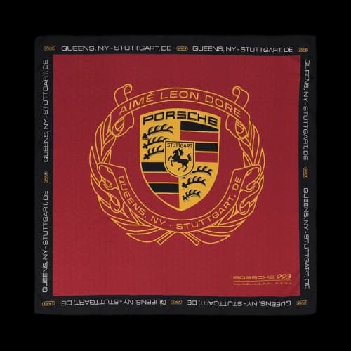 Aimé Leon Dore x Porsche 993 Turbo Silk Bandana 'Red'