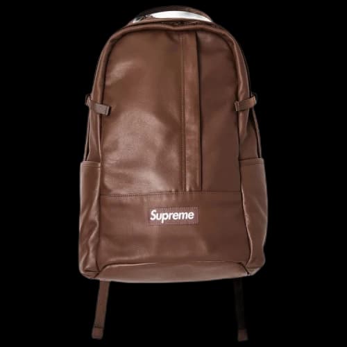 Supreme Leather Backpack 'Brown'