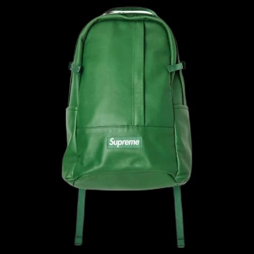 Supreme Leather Backpack 'Green'