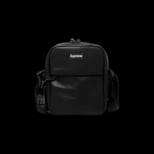 Supreme Leather Shoulder Bag 'Black'