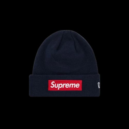 Supreme x New Era Box Logo Beanie 'Navy'