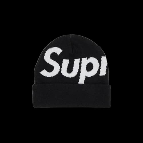 Supreme Big Logo Beanie 'Black'