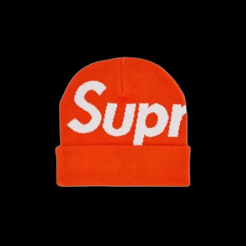 Supreme Big Logo Beanie 'Orange'