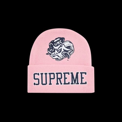 Supreme x Mitchell & Ness NCAA Beanie 'Light Pink'
