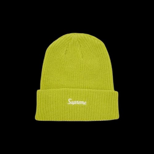 Supreme Loose Gauge Beanie 'Lime'