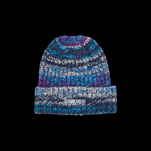 Supreme Space Dye Stripe Beanie 'Blue'