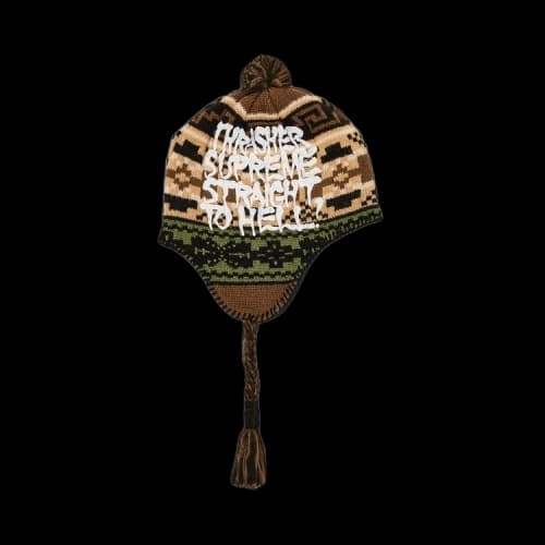 Supreme x Thrasher Earflip Beanie 'Brown'