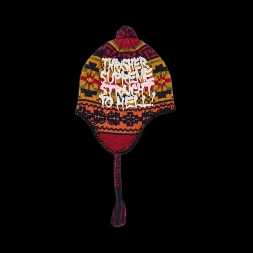 Supreme x Thrasher Earflip Beanie 'Red'