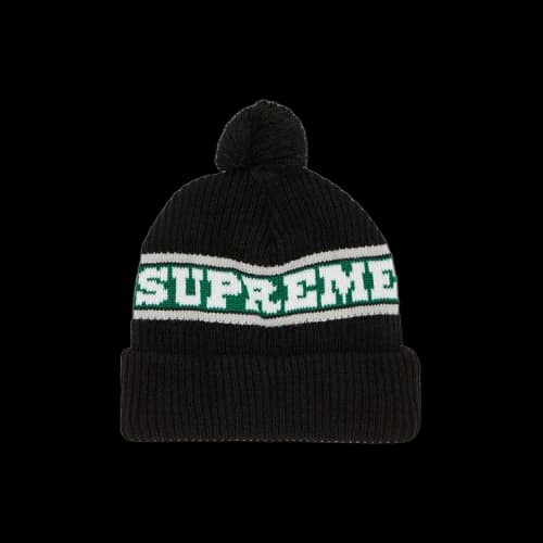 Supreme Big Stripe Beanie 'Black'