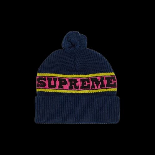 Supreme Big Stripe Beanie 'Navy'