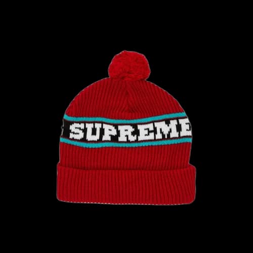 Supreme Big Stripe Beanie 'Red'