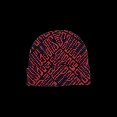 Supreme Funk Spellout Beanie 'Red'