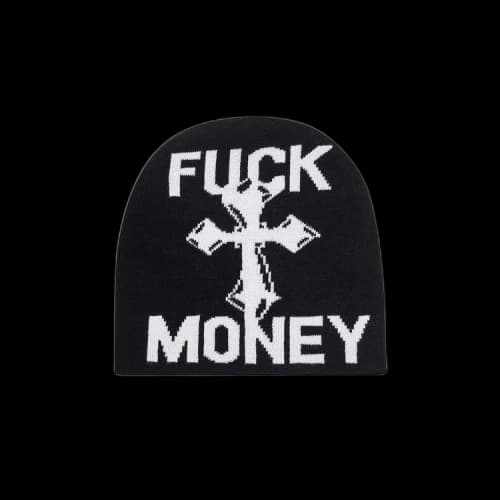 Supreme Fuck Money Beanie 'Black'
