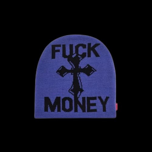 Supreme Fuck Money Beanie 'Royal'