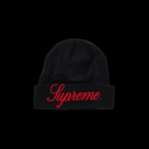 Supreme New Era Script Beanie 'Navy'