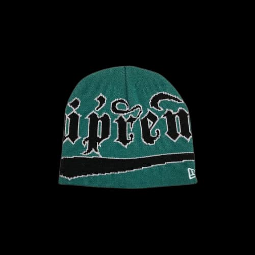 Supreme New Era Accent Beanie 'Green'