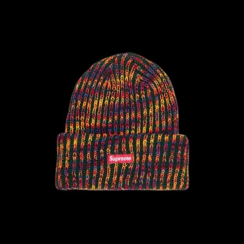 Supreme Rainbow Loose Guage Beanie 'Olive'