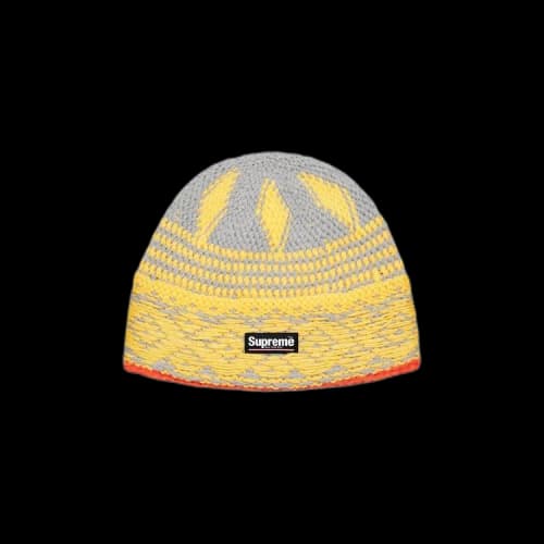 Supreme Diamond Beanie 'Grey'