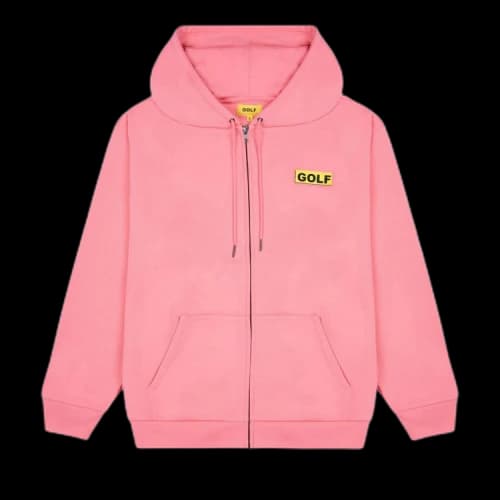 GOLF WANG Collage Zip Up Hoodie 'Pink'