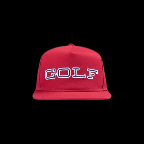 GOLF WANG State 5 Panel Hat 'Dark Red'