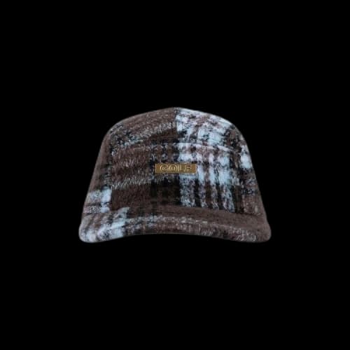 GOLF WANG Logger Plaid Camp Hat 'Brown'