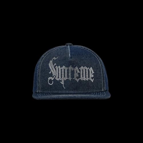 Supreme Rhinestone 5-Panel 'Denim'