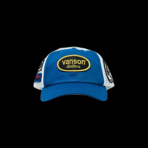 Supreme x HYSTERIC GLAMOUR x Vanson Leather Mesh Back 6-Panel 'Blue'