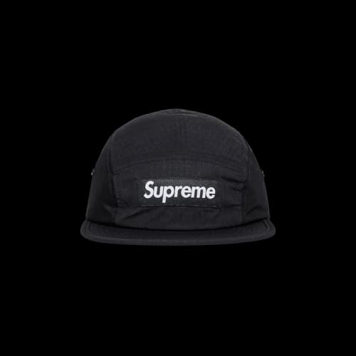 Supreme Waxed Ripstop Camp Cap 'Black'
