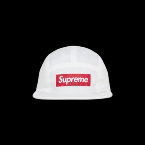 Supreme Waxed Ripstop Camp Cap 'White'