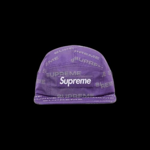 Supreme Reflective Jacquard Camp Cap 'Purple'