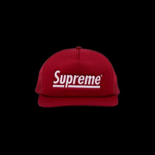 Supreme Underline Mesh Back 5-Panel 'Cardinal'