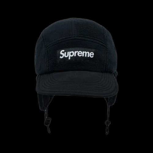 Supreme Polartec Earflap Camp Cap 'Black'